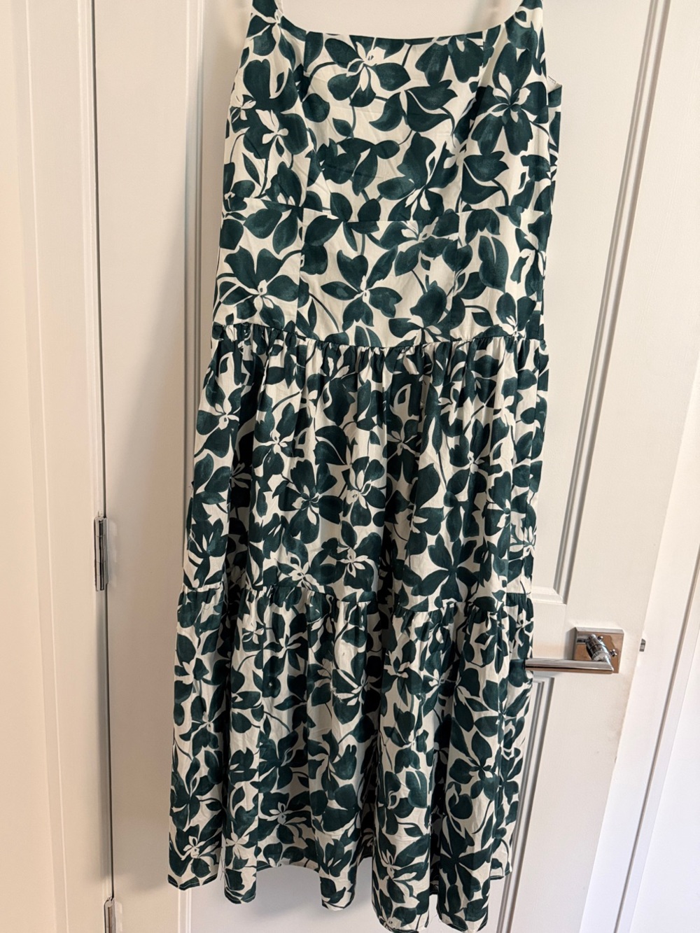 Rachel Zoe Green and White Floral Maxi Skirt